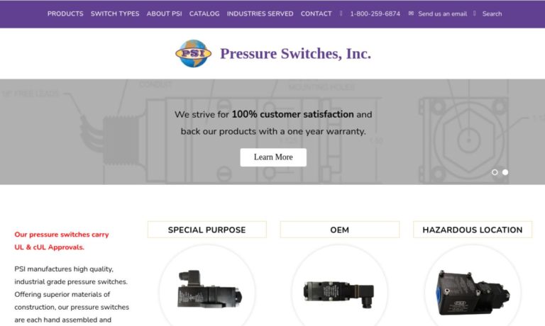 Pressure Switches Inc.